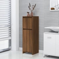 Vidaxl Bathroom Cabinet Brown Oak 11.8X11.8X37.4 Engineered Wood