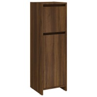 Vidaxl Bathroom Cabinet Brown Oak 11.8X11.8X37.4 Engineered Wood