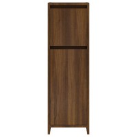 Vidaxl Bathroom Cabinet Brown Oak 11.8X11.8X37.4 Engineered Wood