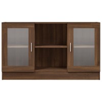 Vidaxl Vitrine Cabinet Brown Oak 47.2X12X27.6 Engineered Wood