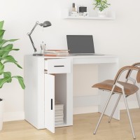 Vidaxl Desk White 39.4X19.3X29.5 Engineered Wood