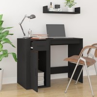 vidaXL Desk Black 39.4