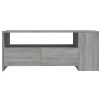 Vidaxl Coffee Table Gray Sonoma 40.2X21.7X16.5 Engineered Wood