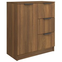 Vidaxl Sideboard Brown Oak 23.6X11.8X27.6 Engineered Wood