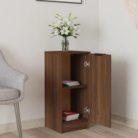 Vidaxl Sideboard Brown Oak 11.8X11.8X27.6 Engineered Wood