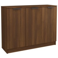 Vidaxl Sideboard Brown Oak 35.6X11.8X27.6 Engineered Wood