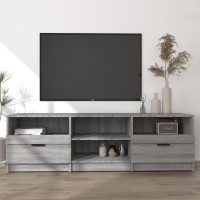 Vidaxl Tv Cabinet Gray Sonoma 59.1X13.2X17.7 Engineered Wood