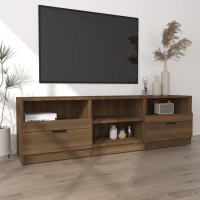 Vidaxl Tv Cabinet Brown Oak 59.1X13.2X17.7 Engineered Wood