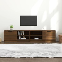 Vidaxl Tv Cabinets 2 Pcs Brown Oak 31.5X13.8X14.4 Engineered Wood