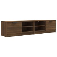 Vidaxl Tv Cabinets 2 Pcs Brown Oak 31.5X13.8X14.4 Engineered Wood