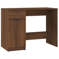 vidaXL Desk Brown Oak 39.4
