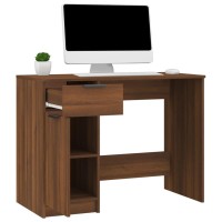 vidaXL Desk Brown Oak 39.4
