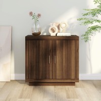 Vidaxl Sideboard Brown Oak 31.5X15.7X29.5 Engineered Wood