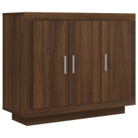 Vidaxl Sideboard Brown Oak 36.2X13.8X29.5 Engineered Wood