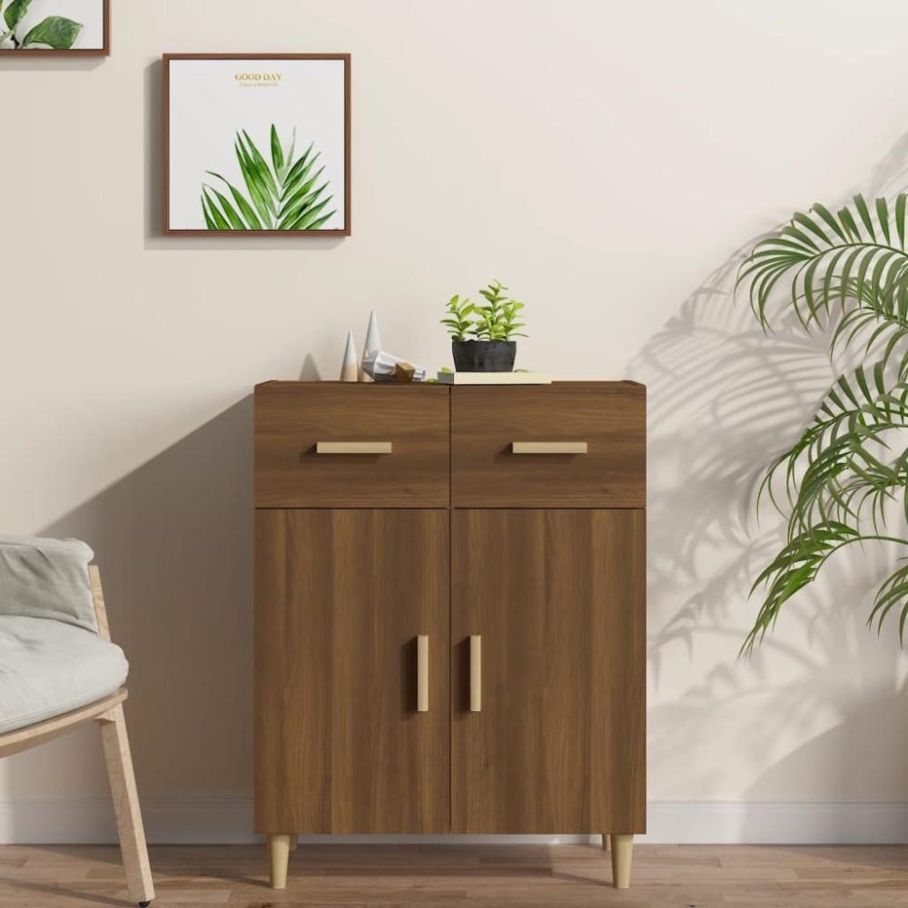 Vidaxl Sideboard Brown Oak 27.4X13.4X35 Engineered Wood