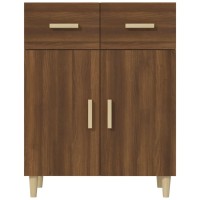 Vidaxl Sideboard Brown Oak 27.4X13.4X35 Engineered Wood