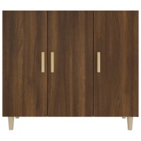 Vidaxl Sideboard Brown Oak 35.4X13.4X31.5 Engineered Wood