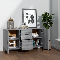 Vidaxl Sideboard Gray Sonoma 39.4X14.2X23.6 Engineered Wood