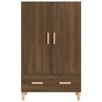 Vidaxl Highboard Brown Oak 27.6X12.2X45.3 Engineered Wood