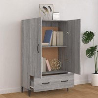 Vidaxl Highboard Gray Sonoma 27.6X12.2X45.3 Engineered Wood