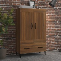 Vidaxl Highboard Brown Oak 27.6X12.2X45.3 Engineered Wood