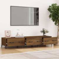 Vidaxl Tv Stand Brown Oak 59.1X13.6X11.8 Engineered Wood