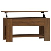 Vidaxl Coffee Table Brown Oak 39.8X19.3X20.5 Engineered Wood
