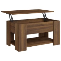 Vidaxl Coffee Table Brown Oak 31.1X19.3X16.1 Engineered Wood