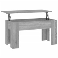 Vidaxl Coffee Table Gray Sonoma 39.8X19.3X20.5 Engineered Wood