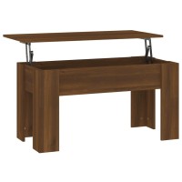 Vidaxl Coffee Table Brown Oak 39.8X19.3X20.5 Engineered Wood