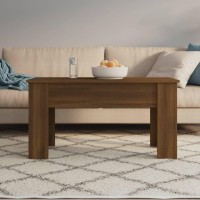 Vidaxl Coffee Table Brown Oak 39.8X19.3X20.5 Engineered Wood