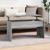 Vidaxl Coffee Table Gray Sonoma 40.2X19.9X20.7 Engineered Wood