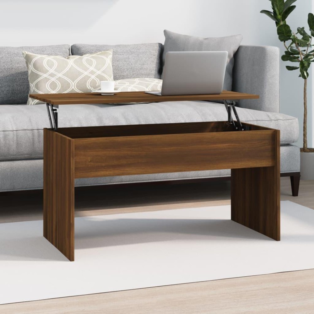 Vidaxl Coffee Table Brown Oak 40.2X19.9X20.7 Engineered Wood