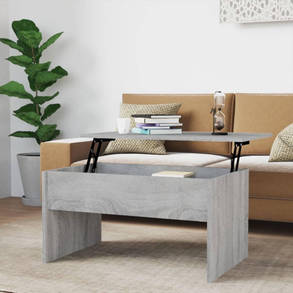 Vidaxl Coffee Table Gray Sonoma 31.5X19.9X16.3 Engineered Wood