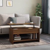 Vidaxl Coffee Table Brown Oak 40.2X19.7X20.7 Engineered Wood