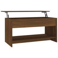 Vidaxl Coffee Table Brown Oak 40.2X19.7X20.7 Engineered Wood