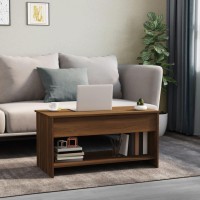 Vidaxl Coffee Table Brown Oak 40.2X19.7X20.7 Engineered Wood