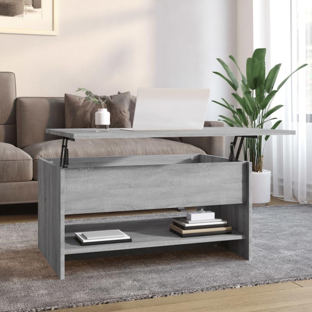 Vidaxl Coffee Table Gray Sonoma 31.5X19.7X15.7 Engineered Wood