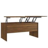 Vidaxl Coffee Table Brown Oak 40.2X19.9X18.3 Engineered Wood
