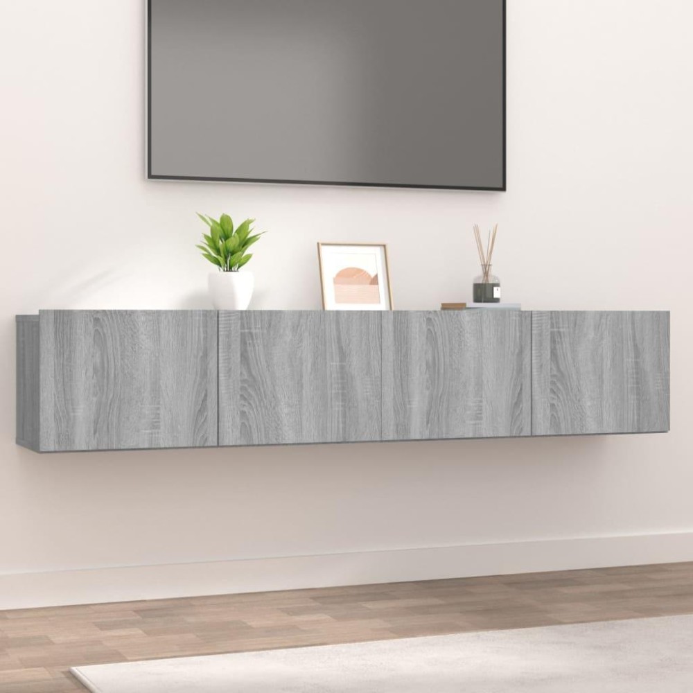 Vidaxl Tv Cabinets 2 Pcs Gray Sonoma 31.5X11.8X11.8 Engineered Wood