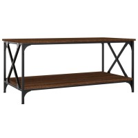 vidaXL Coffee Table Brown Oak 39.4