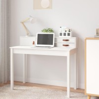 vidaXL Desk White 43.3