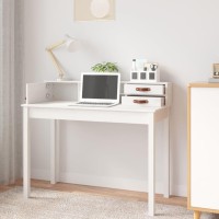 vidaXL Desk White 43.3