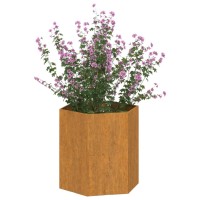 Vidaxl Planter Rusty 15.7X15.7X17.7 Corten Steel