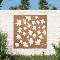 Vidaxl Patio Wall Decoration 21.7X21.7 Corten Steel Maple Leaf Design