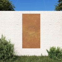 Vidaxl Patio Wall Decoration 41.3X21.7 Corten Steel Sun Design