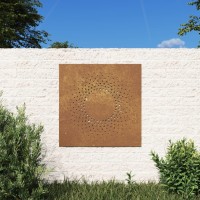 Vidaxl Patio Wall Decoration 21.7X21.7 Corten Steel Sun Design