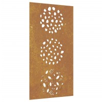 Vidaxl Patio Wall Decoration 41.3X21.7 Corten Steel Leaf Design