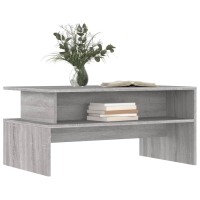 Vidaxl Coffee Table Gray Sonoma 35.4X21.7X16.7 Engineered Wood