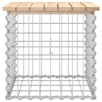 vidaXL Patio Bench Gabion Design 16.9